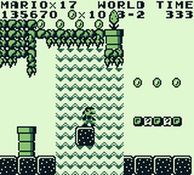 une photo d'Ã©cran de Super Mario Land sur Nintendo Game Boy